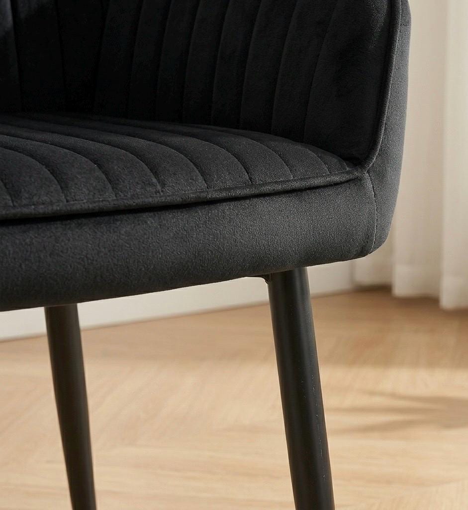 Ink Black Accent Chair | 33.5" Height | Living Room Chair | Modern Style