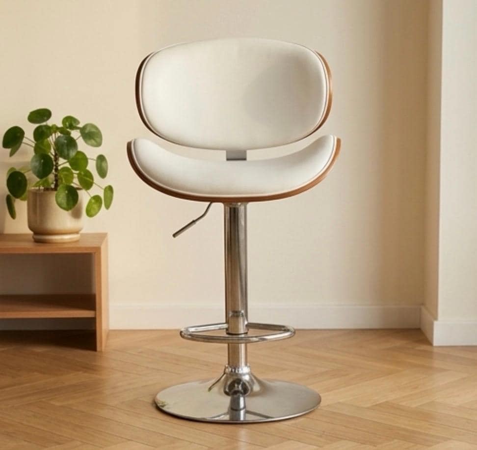 Black Swivel Bar Stool | 31.5" Height | Kitchen Island Counter Seat | Modern Style