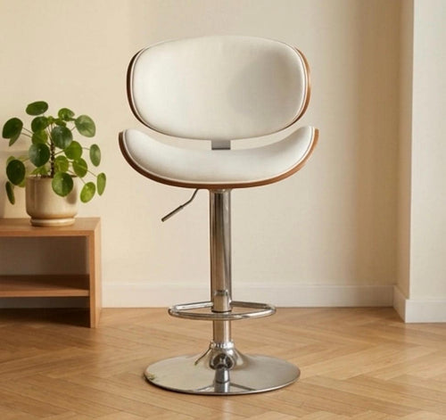 Black Swivel Bar Stool | 31.5" Height | Kitchen Island Counter Seat | Modern Style