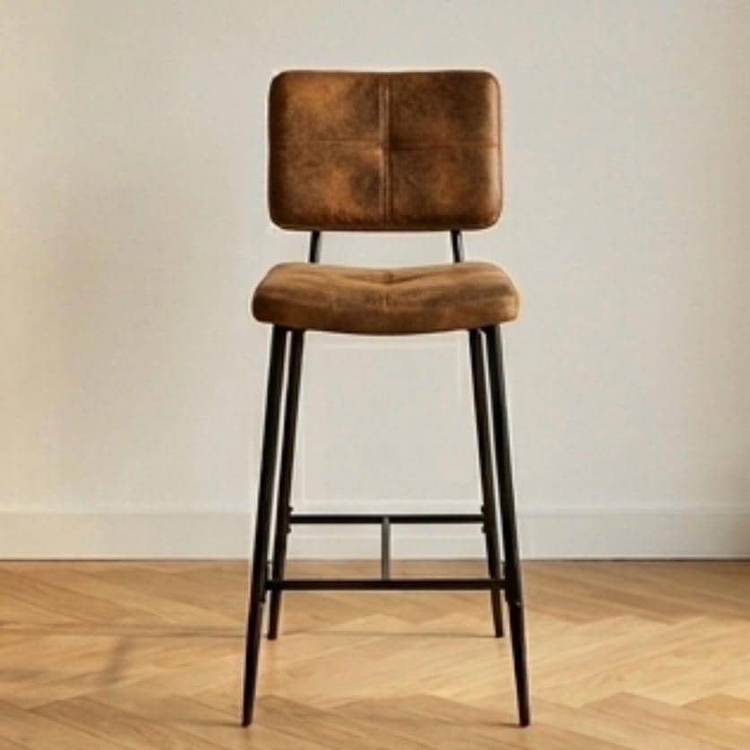 Black Bar Stool | 30" Height | Kitchen Island Counter Seat | Industrial Style