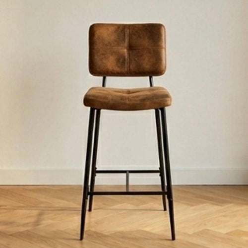Black Bar Stool | 30" Height | Kitchen Island Counter Seat | Industrial Style
