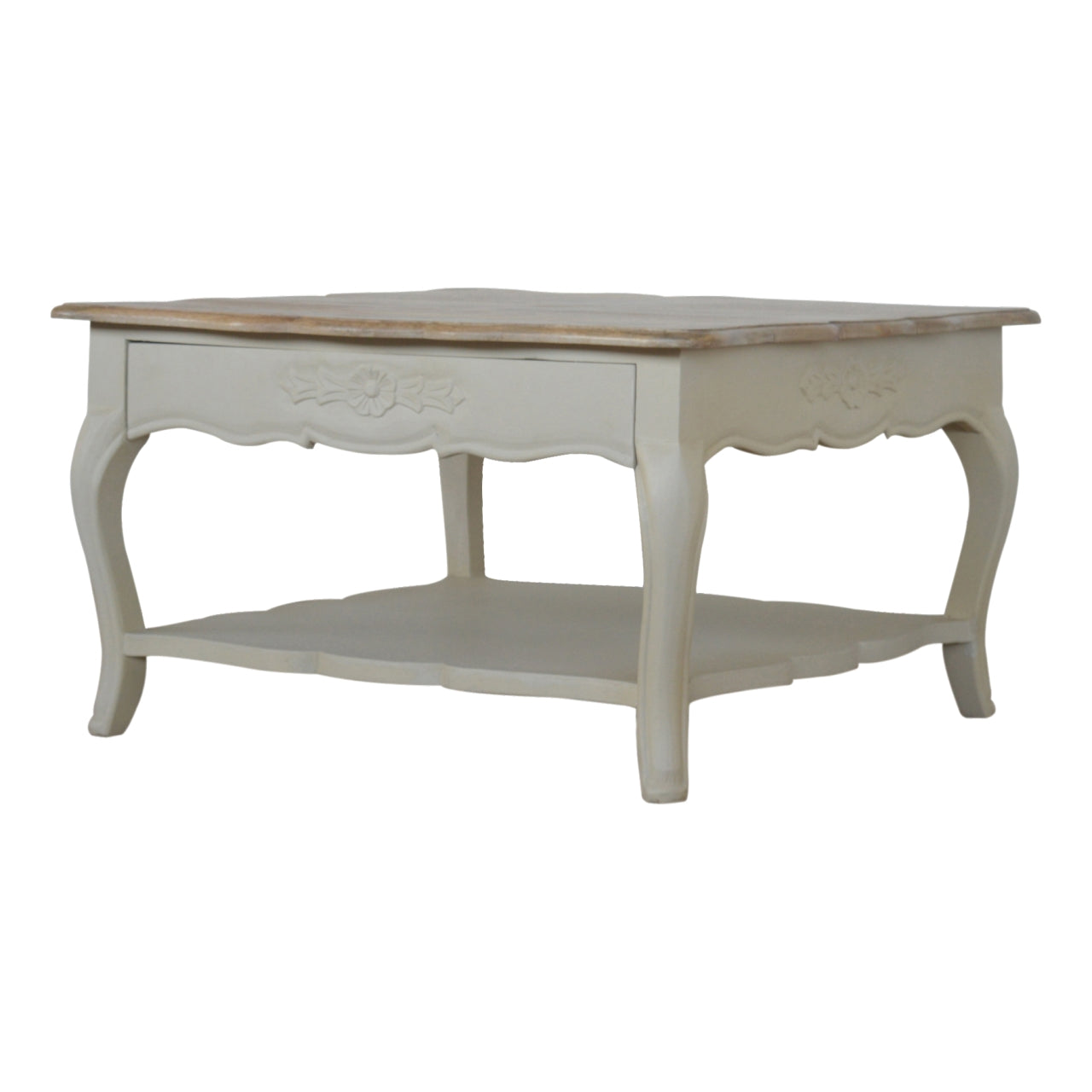 Table basse Amberly sculpté