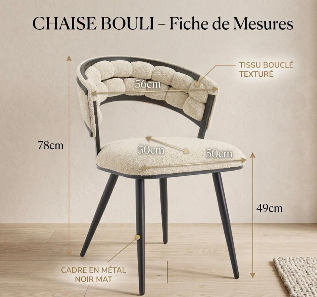 Natural Woven Dining Chair | 30.7" Height | Dining Room Seat | Modern Style