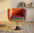 Colorful Patchwork Armchair | 20.5" Height | Living Room Chair | Boho Style