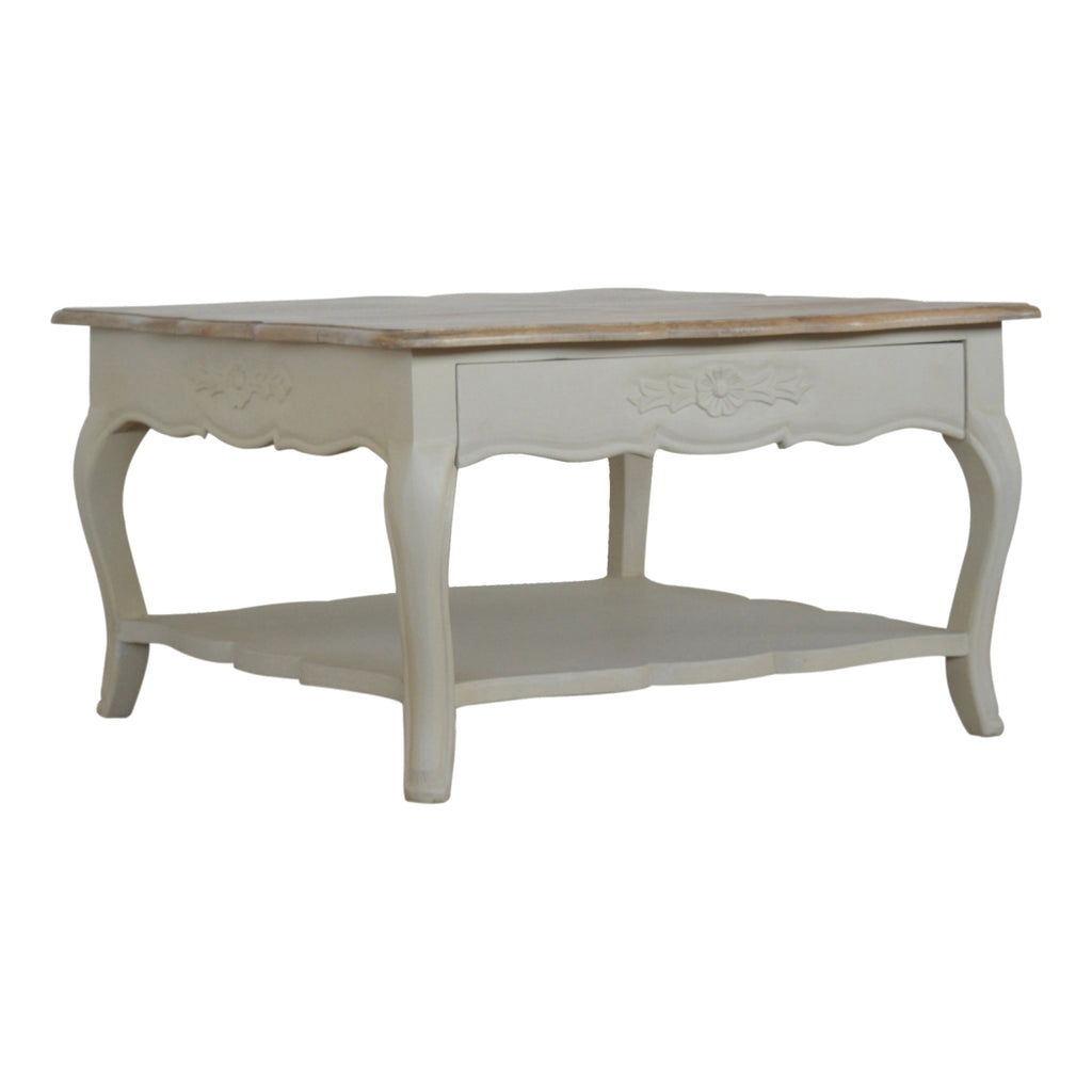 Table basse Amberly sculpté