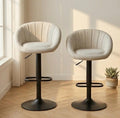 Gray Swivel Bar Stool | 42" Height | Home Bar Chair | Modern Style