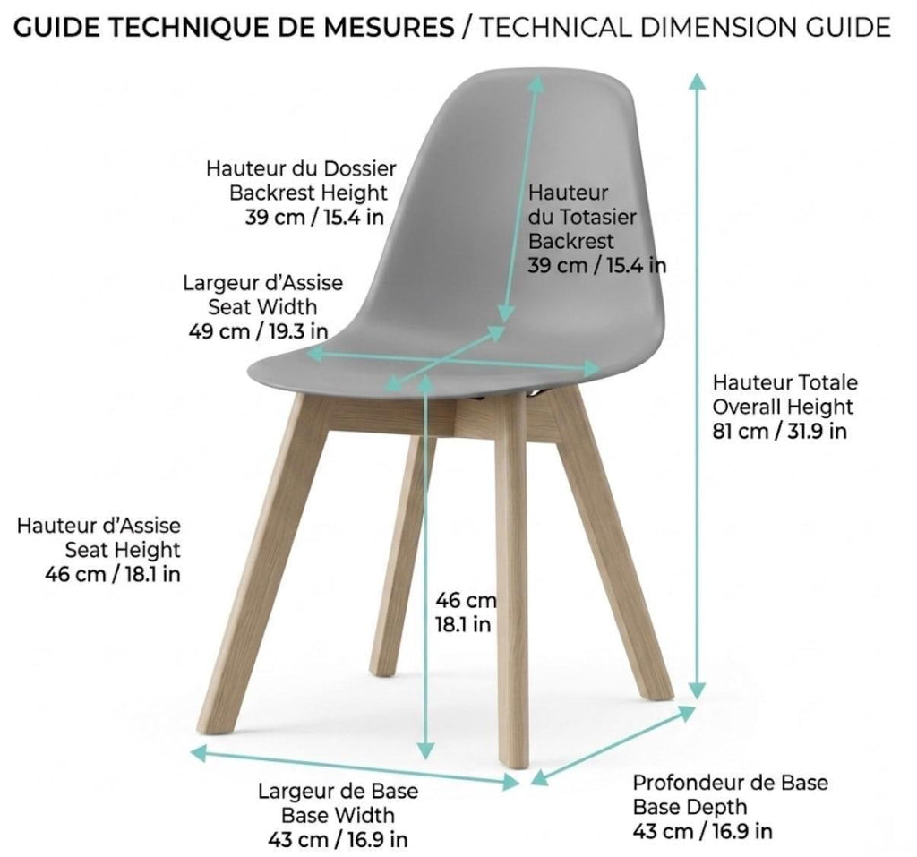 Neutral Gray Beige Accent Chair | 32" Height | Dining Room Seat | Modern Style