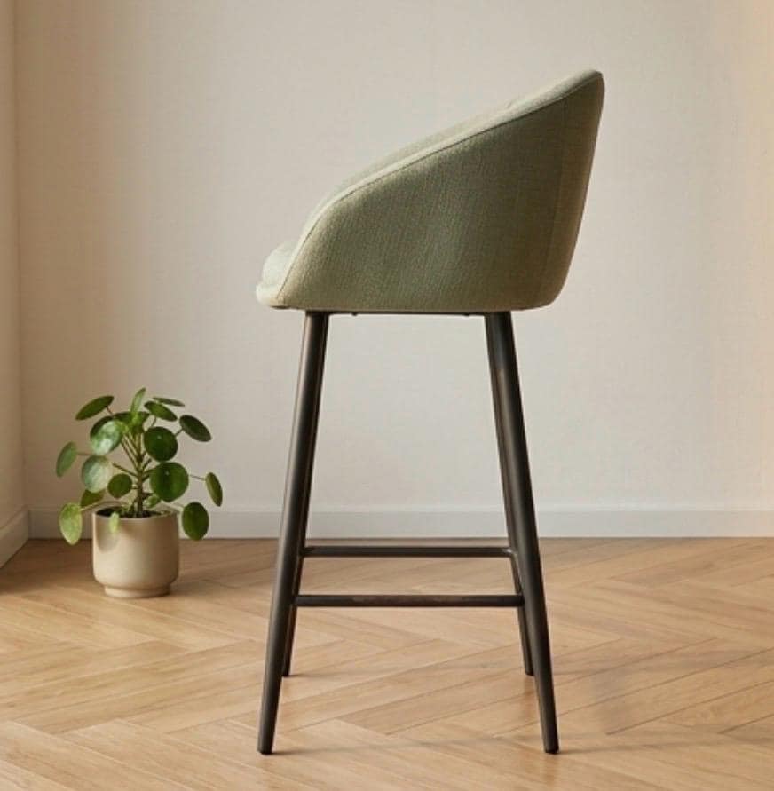 Sage Green Bar Stool | 25.6" Height | Kitchen Island Counter Seat | Minimalist Style