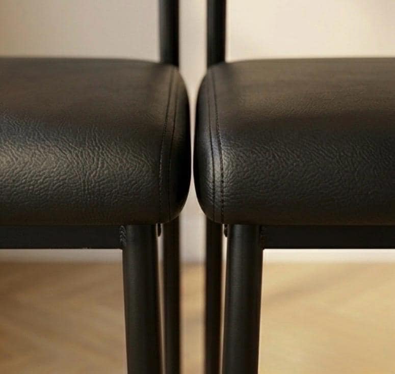 Black Bar Stool | 26" Height | Kitchen Island Counter Seat | Industrial Style