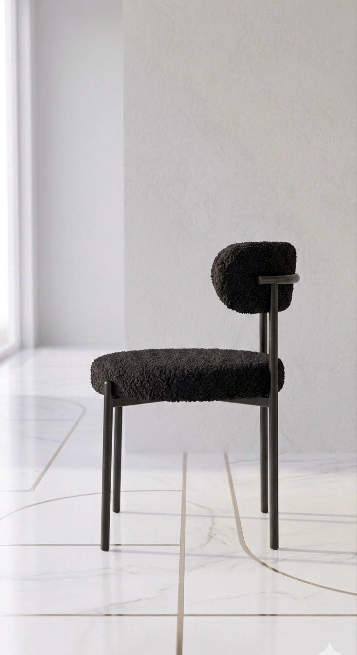 Black Bar Stool | 31" Height | Kitchen Island Counter Seat | Modern Style