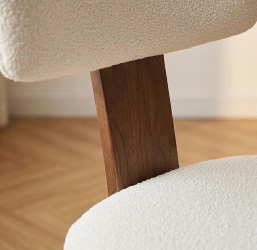 Set of 2 White Dining Chairs | 31.8" Height | Dining Room Seat | Modern Style