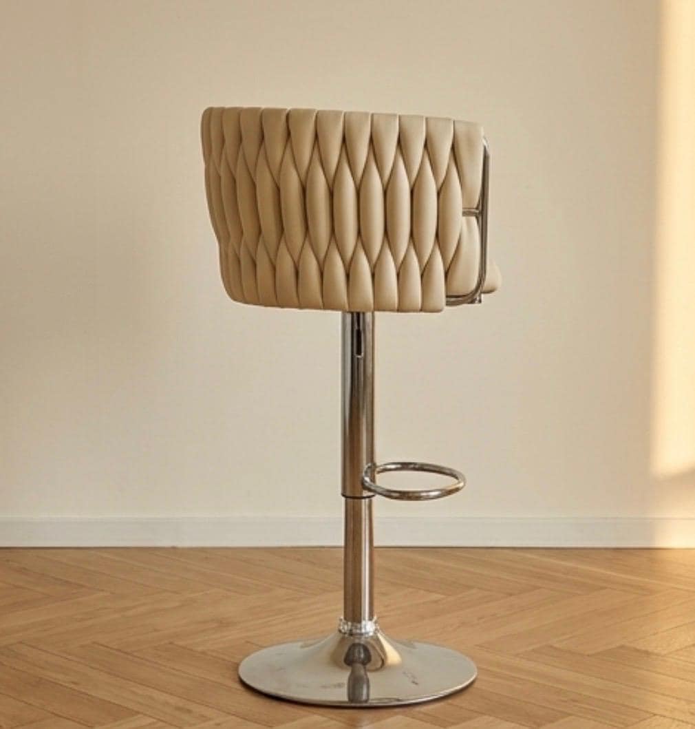title Ivory Swivel Bar Stool  31  Height  Home Bar Chair  Contemporary Style