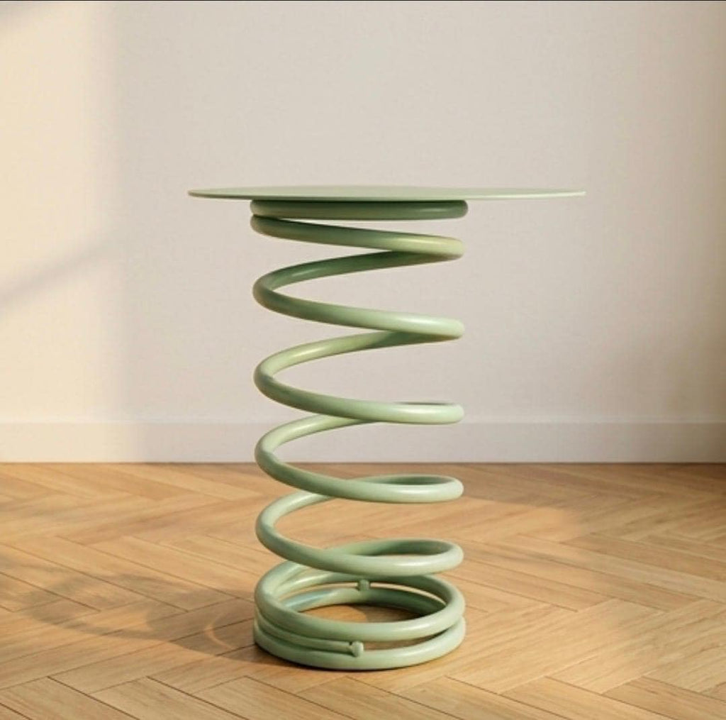 Sage Green Side Table | 17" Height | Sofa Side Table | Modern Style