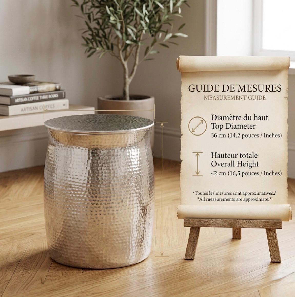 Matte Gray Side Table | 21" Height | Living Room Accent Table | Minimalist Style