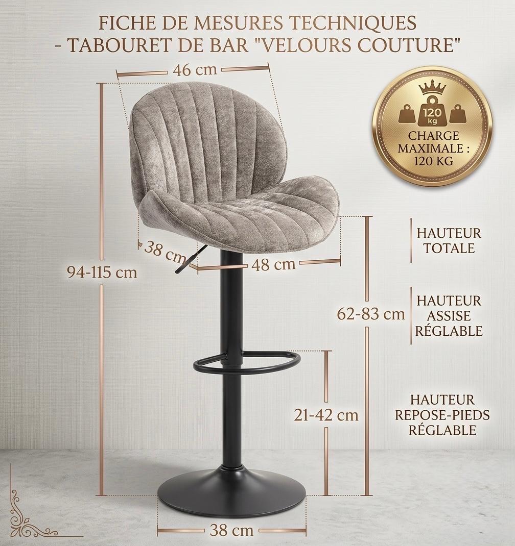 Gray Shell Back Swivel Bar Stool | 32.7" Height | Kitchen Island Counter Seat | Modern Style