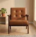 Brown Mid Century Armchair | 29" Height | Living Room Chair | Mid Century Style