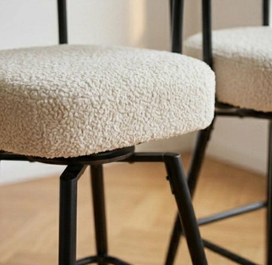 Black Counter Stool | 39.5" Height | Kitchen Island Counter Seat | Minimalist Style