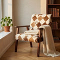 Brown Mid Century Modern Armchair | 28.3" Height | Living Room Chair | Mid Century Style