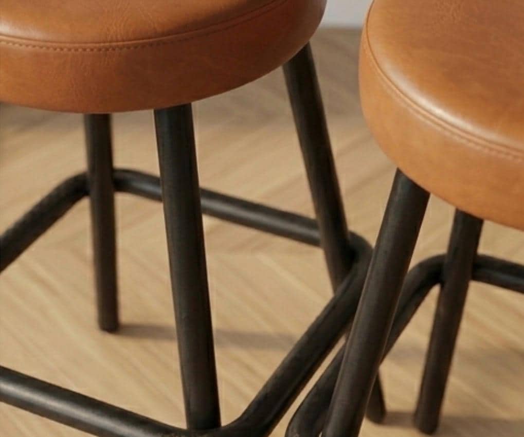 Black Bar Stool | 29" Height | Kitchen Island Counter Seat | Industrial Style