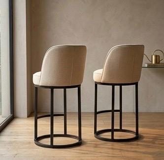 Wine Bar Stool | 26" Height | Kitchen Island Counter Seat | Minimalist Style