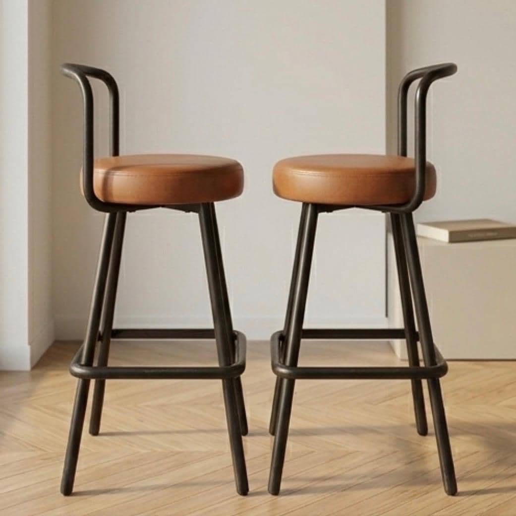 Black Bar Stool | 29" Height | Kitchen Island Counter Seat | Industrial Style
