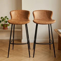 Black Bar Stool | 30" Height | Kitchen Island Counter Seat | Minimalist Style