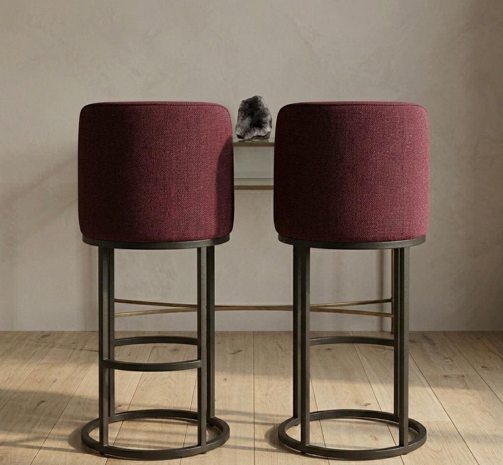 Wine Bar Stool | 26" Height | Kitchen Island Counter Seat | Minimalist Style