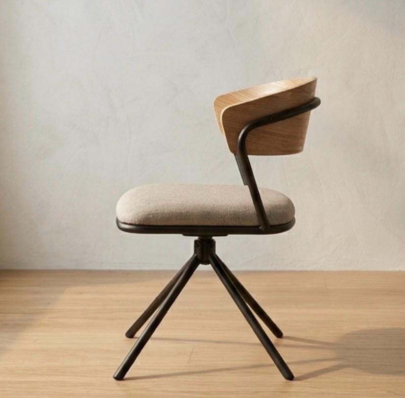 Set of 2 Black Dining Chairs | 33.4" Height | Dining Room Seat | Industrial Style