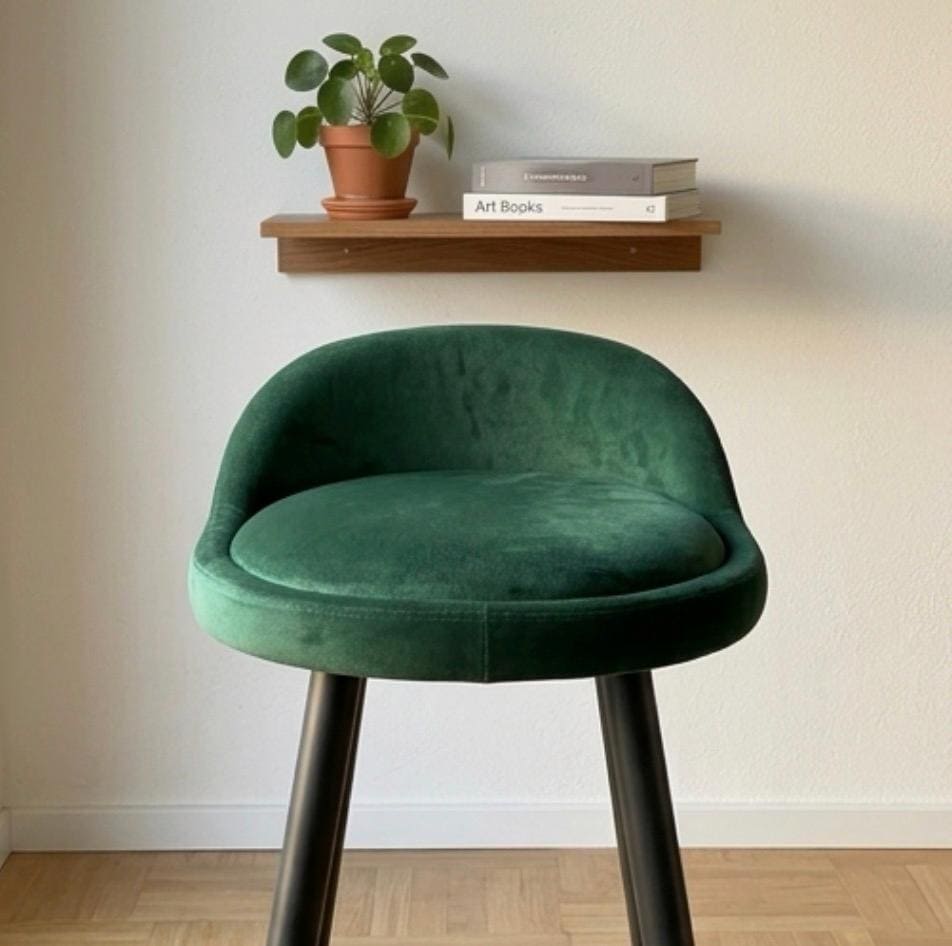 Set of 2 Emerald Bar Stools | 27" Height | Home Bar Chair | Modern Style