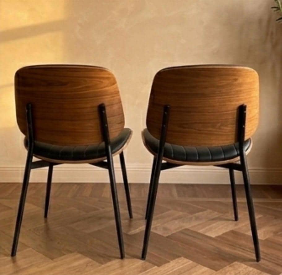 Gray Ribbed Bar Stool | 19" Height | Home Bar Chair | Minimalist Style