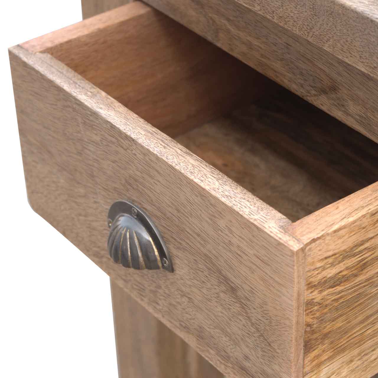 Console d'Entrée Étroite 3 Tiroirs Manguier