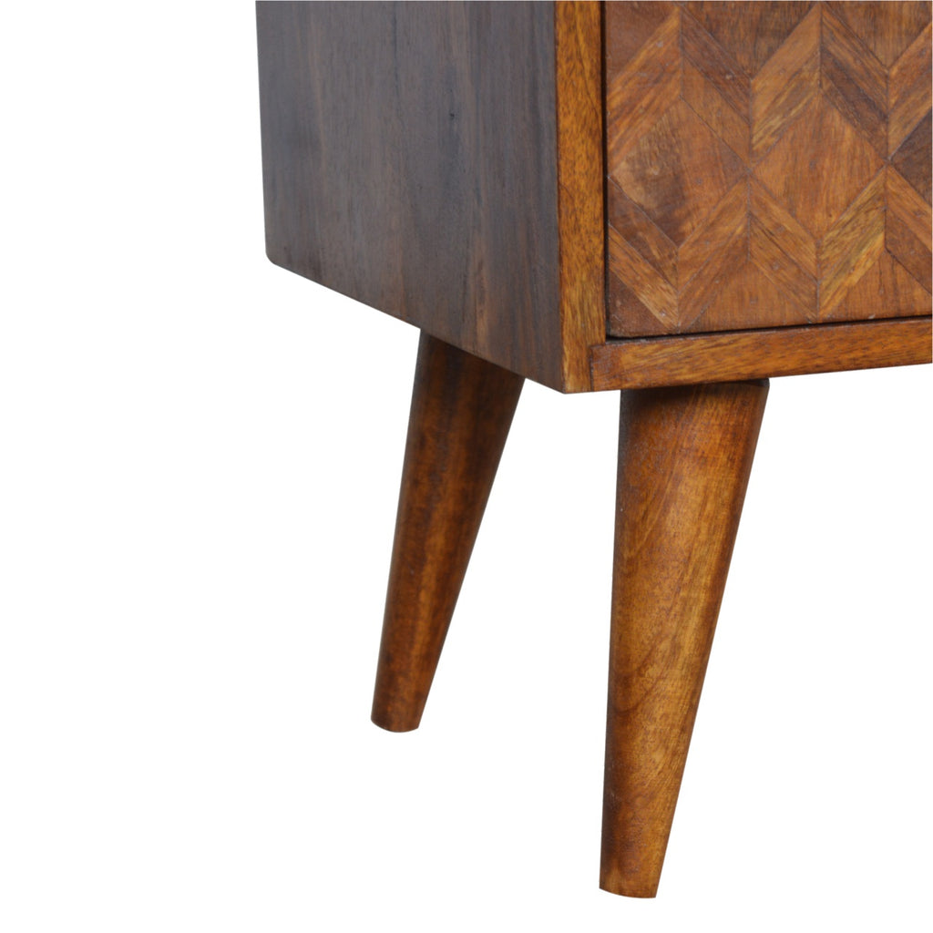 Table de chevet assorti châtaigne