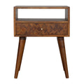 Table de chevet assorti ouvert châtaigne