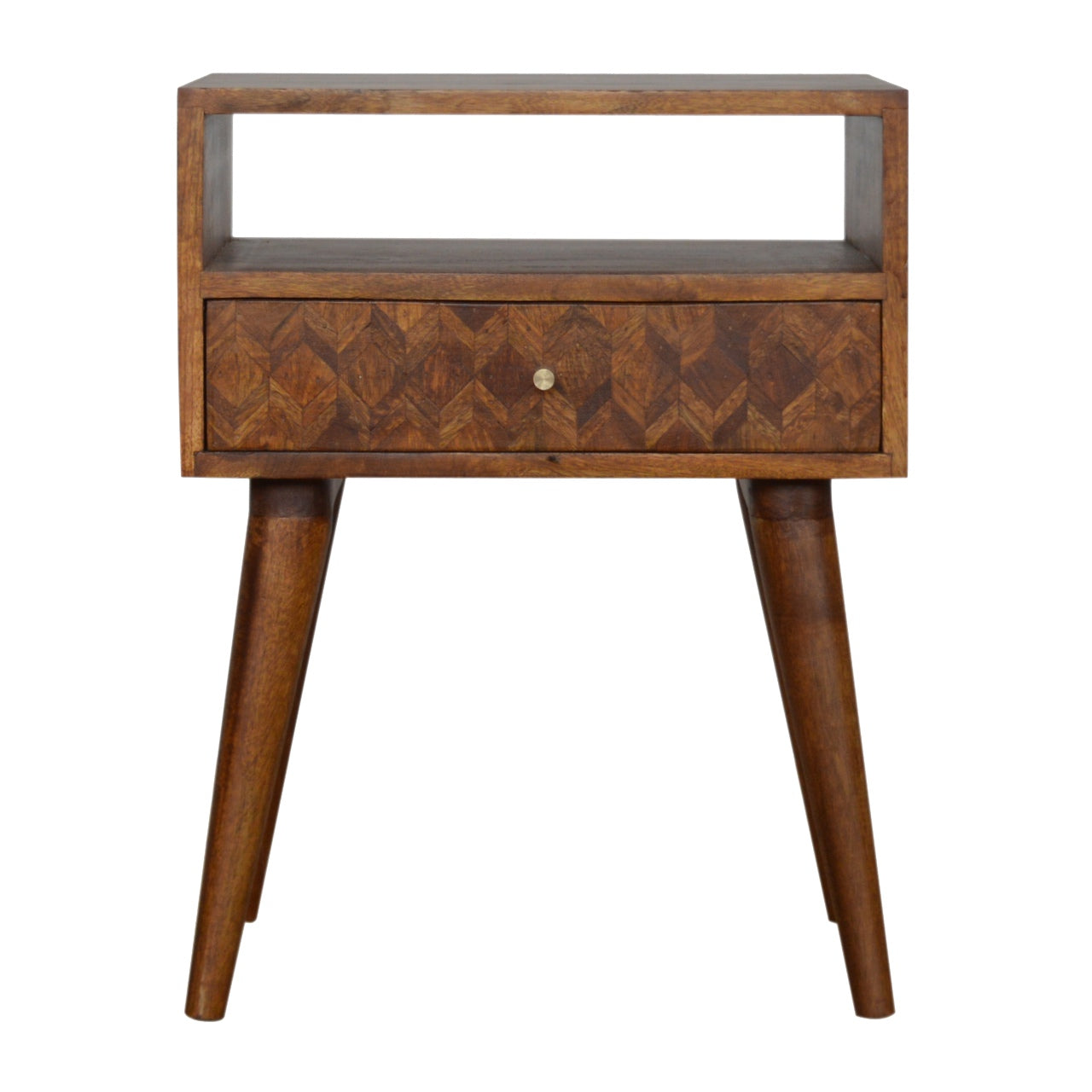 Table de chevet assorti ouvert châtaigne