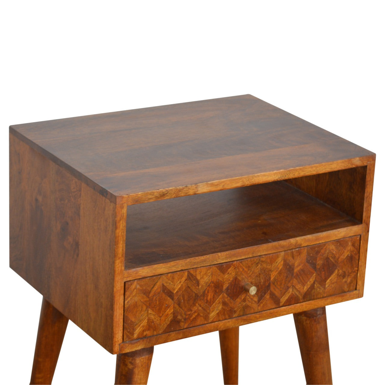 Table de chevet assorti ouvert châtaigne