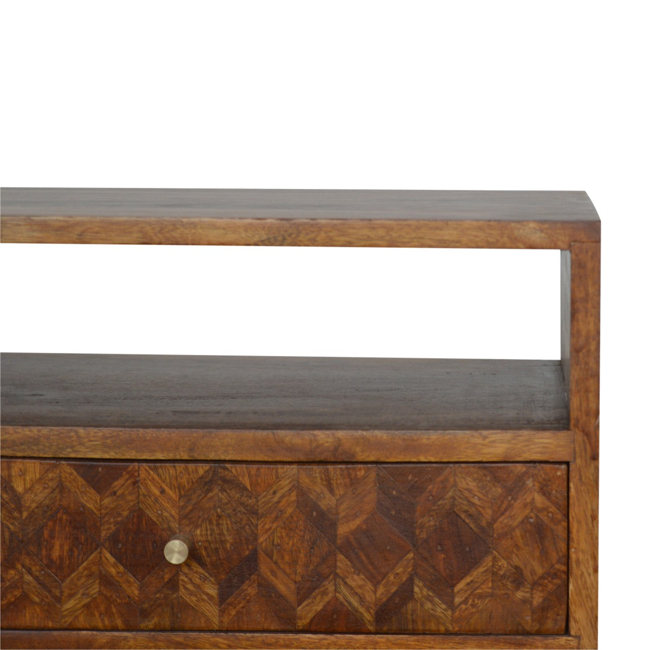 Table de chevet assorti ouvert châtaigne