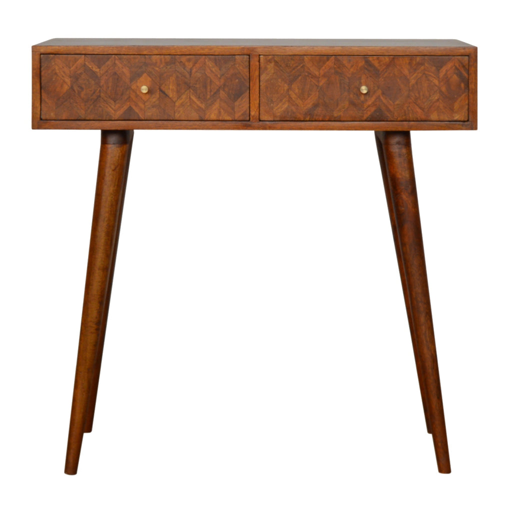 Console assorti châtaigne