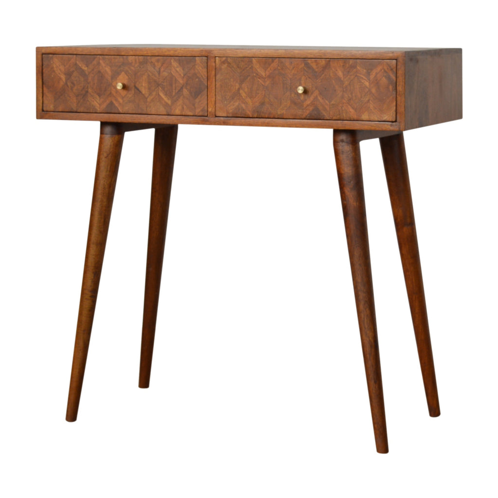 Console assorti châtaigne