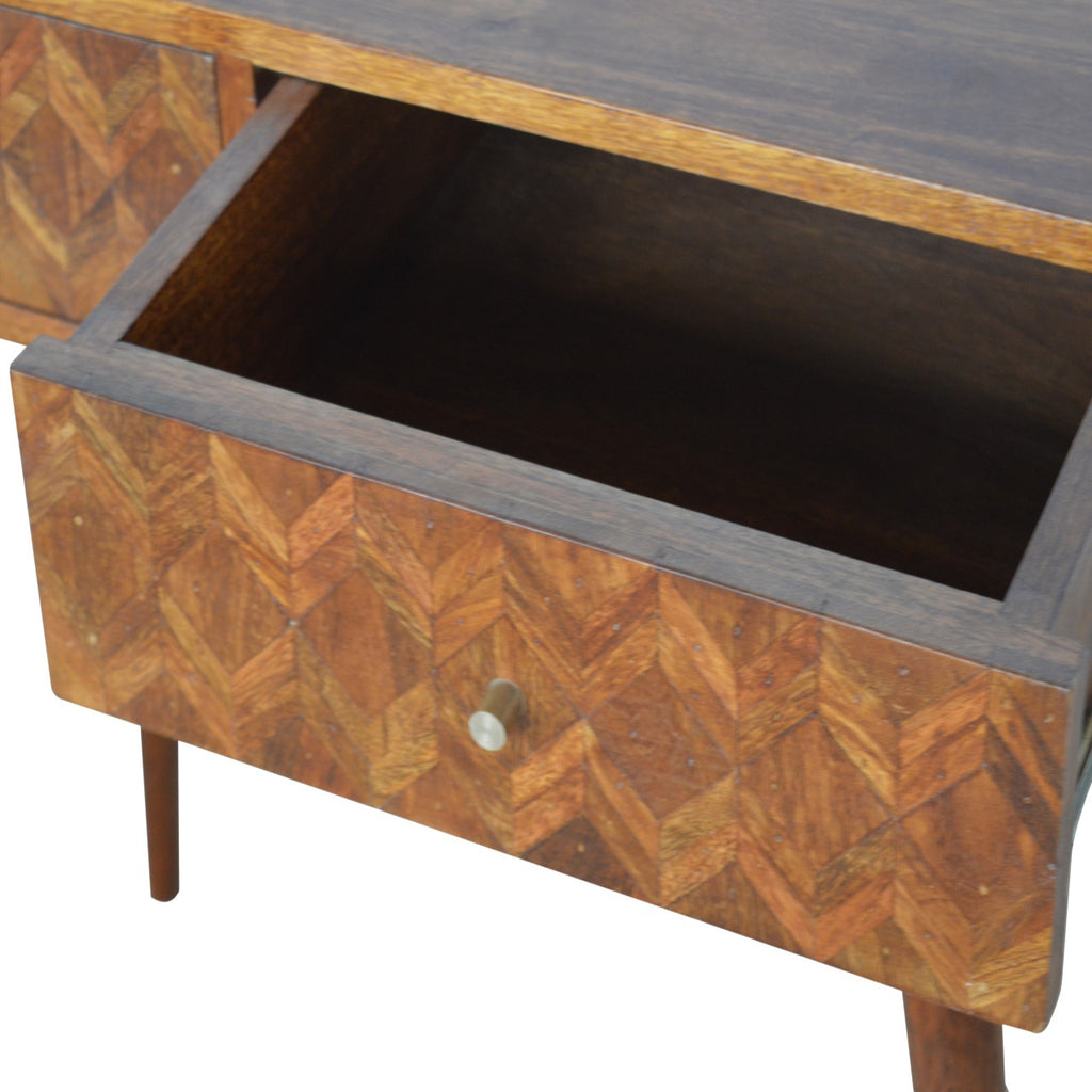 Console assorti châtaigne