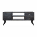 Meuble TV Ash noir 4 Tiroirs