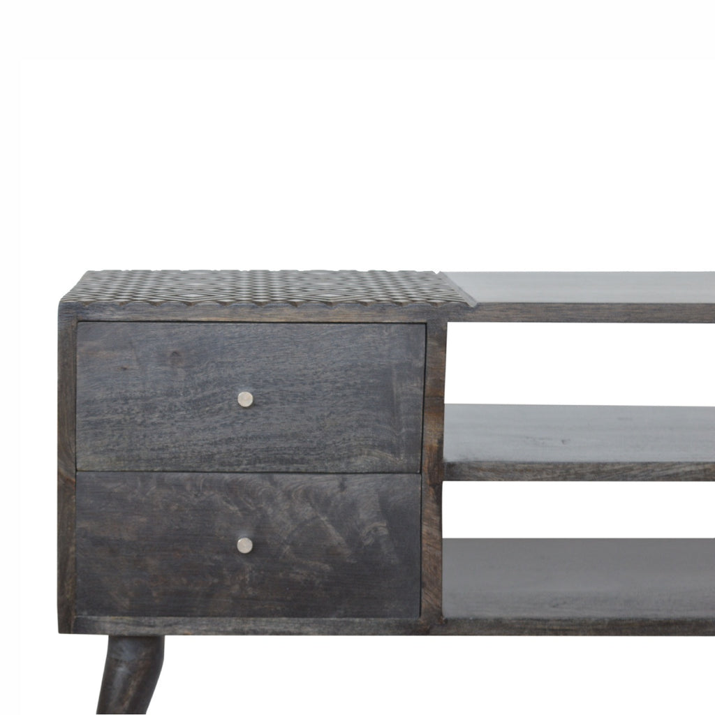 Meuble TV Ash noir 4 Tiroirs