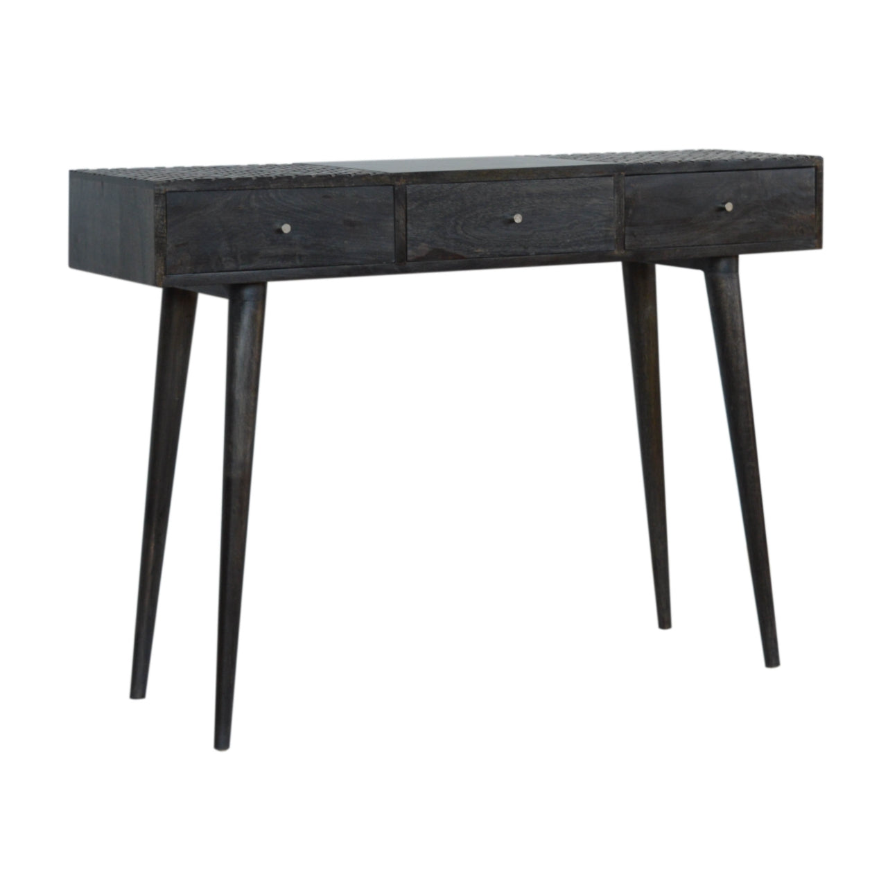 Console Ash noir 3 Tiroirs