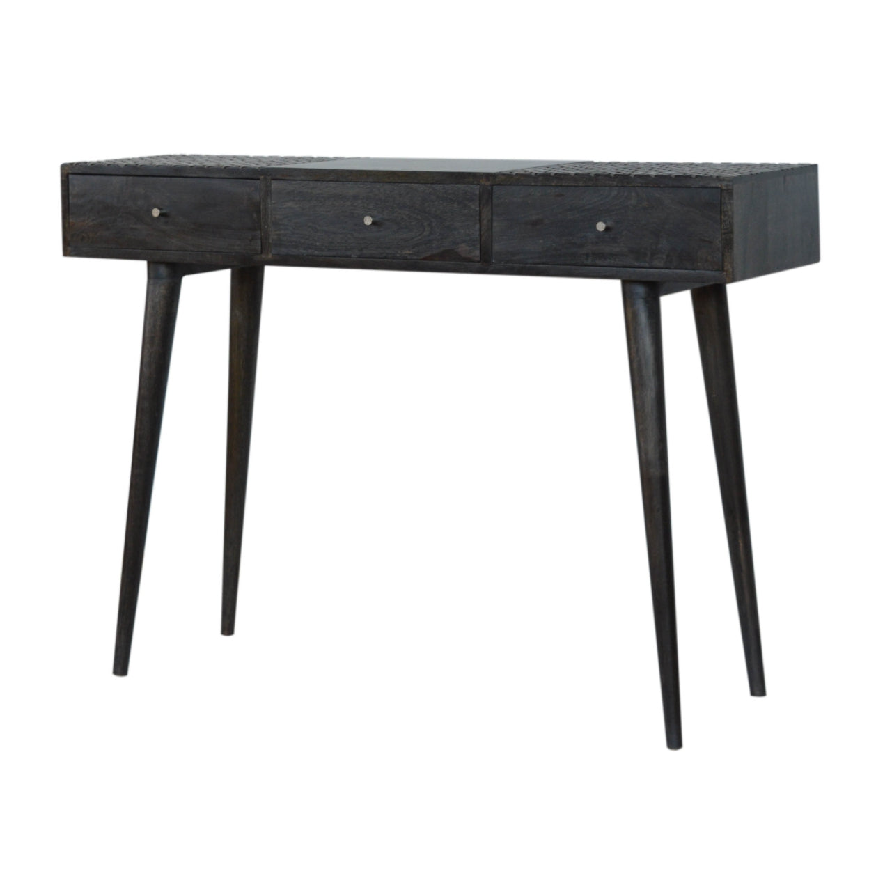 Console Ash noir 3 Tiroirs