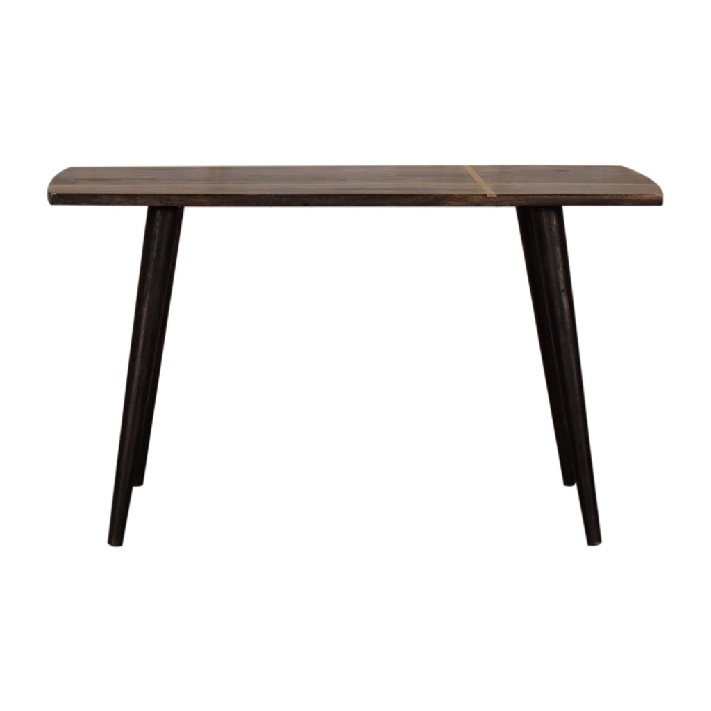 Table basse Ash noir laiton marqueté