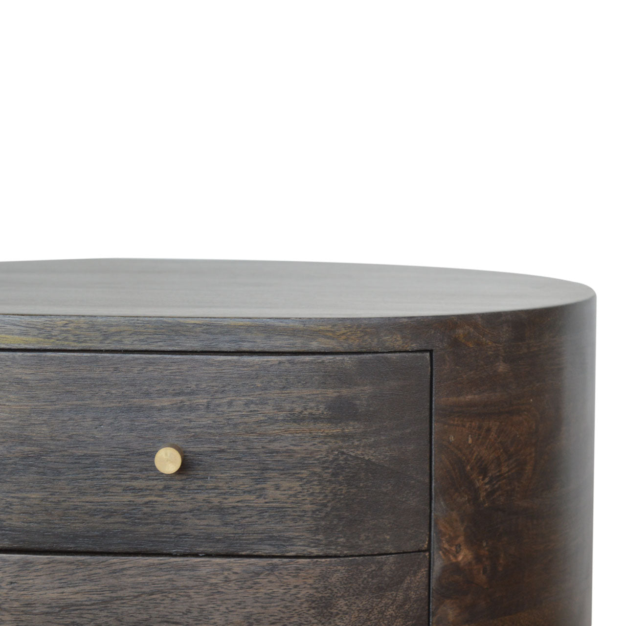 Table de chevet Ash noir laiton Legs