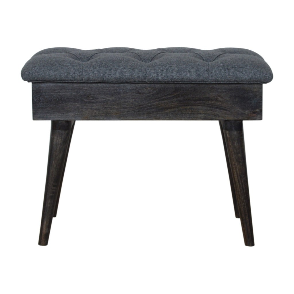 Banc noir tweed