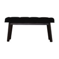 Banc noir velours