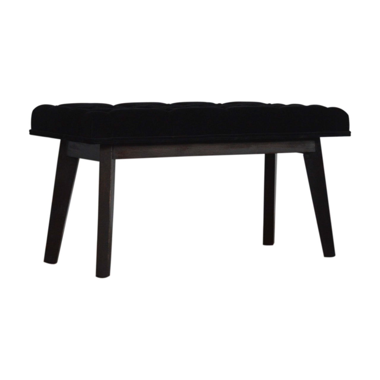 Banc noir velours