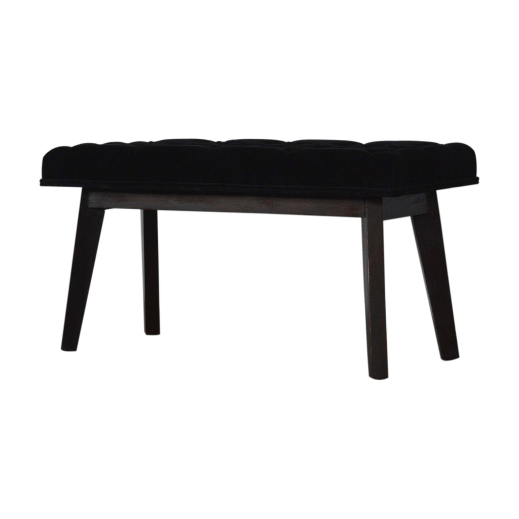 Banc noir velours
