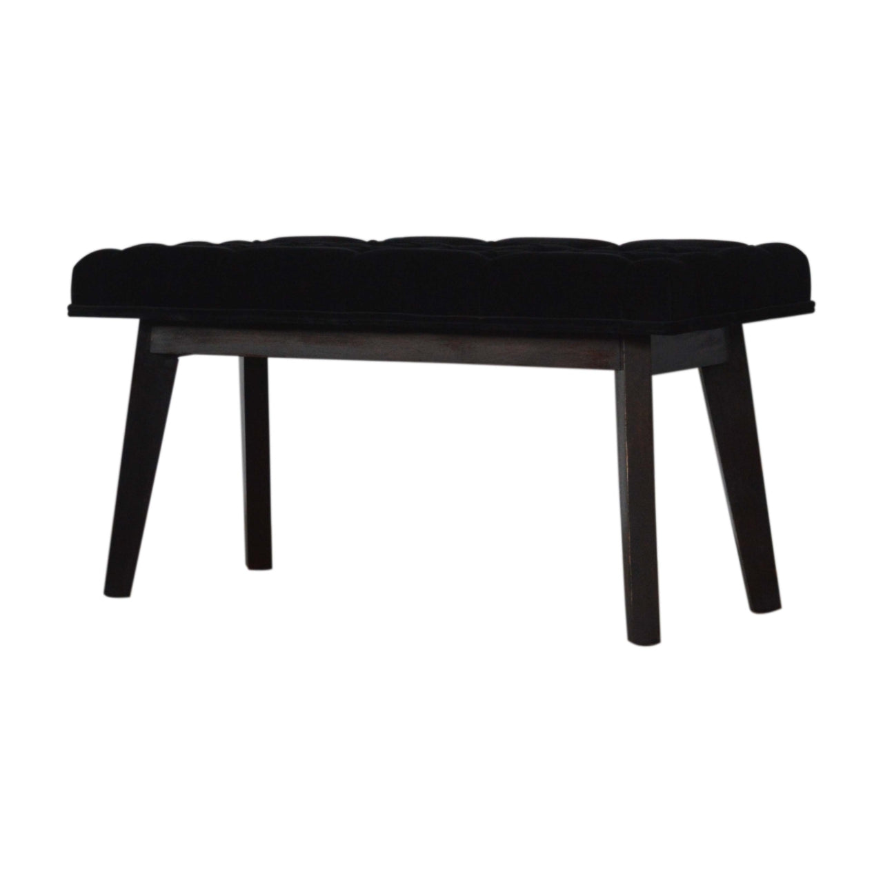 Banc noir velours